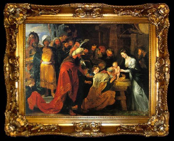 framed  Peter Paul Rubens The Adoration of the Magi, ta009-2